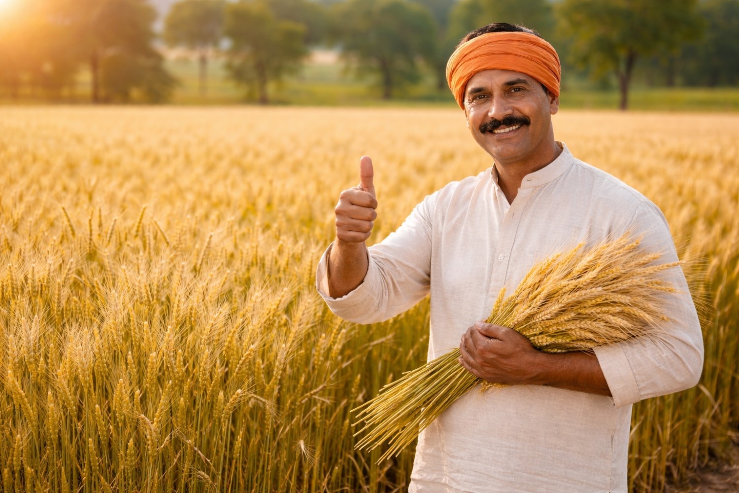 smilingfarmerwithwheatbundl